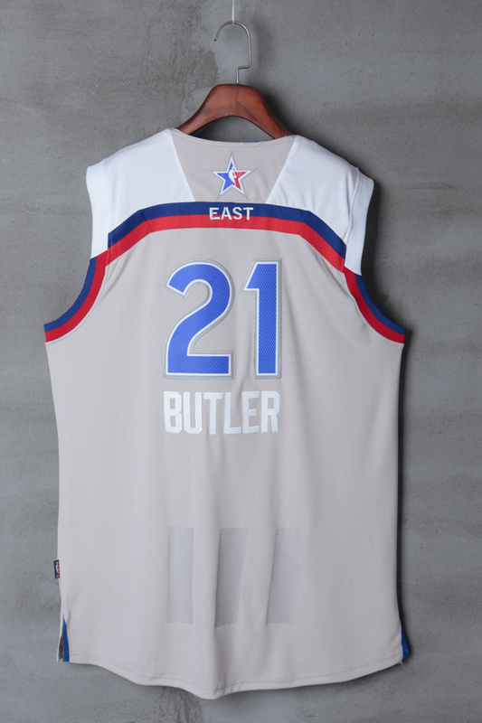 Men Chicago Bulls #21 Butler grey 2017 NBA All Star jerseys->women nba jersey->Women Jersey